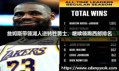 詹姆斯带领湖人逆转胜勇士，继续领跑西部排名